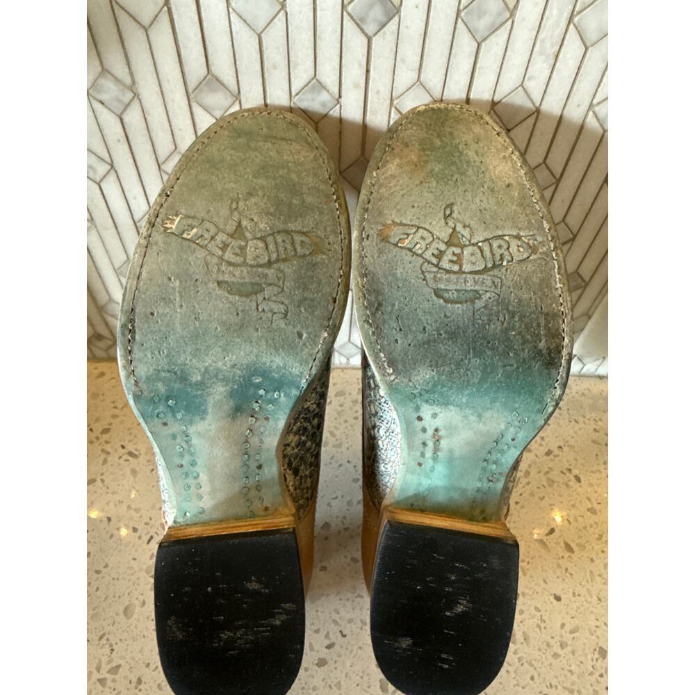 Freebird by Steven Mabel Oxfords Womens Size 8 Turquoise Multi Tan Leather - Picture 10 of 10